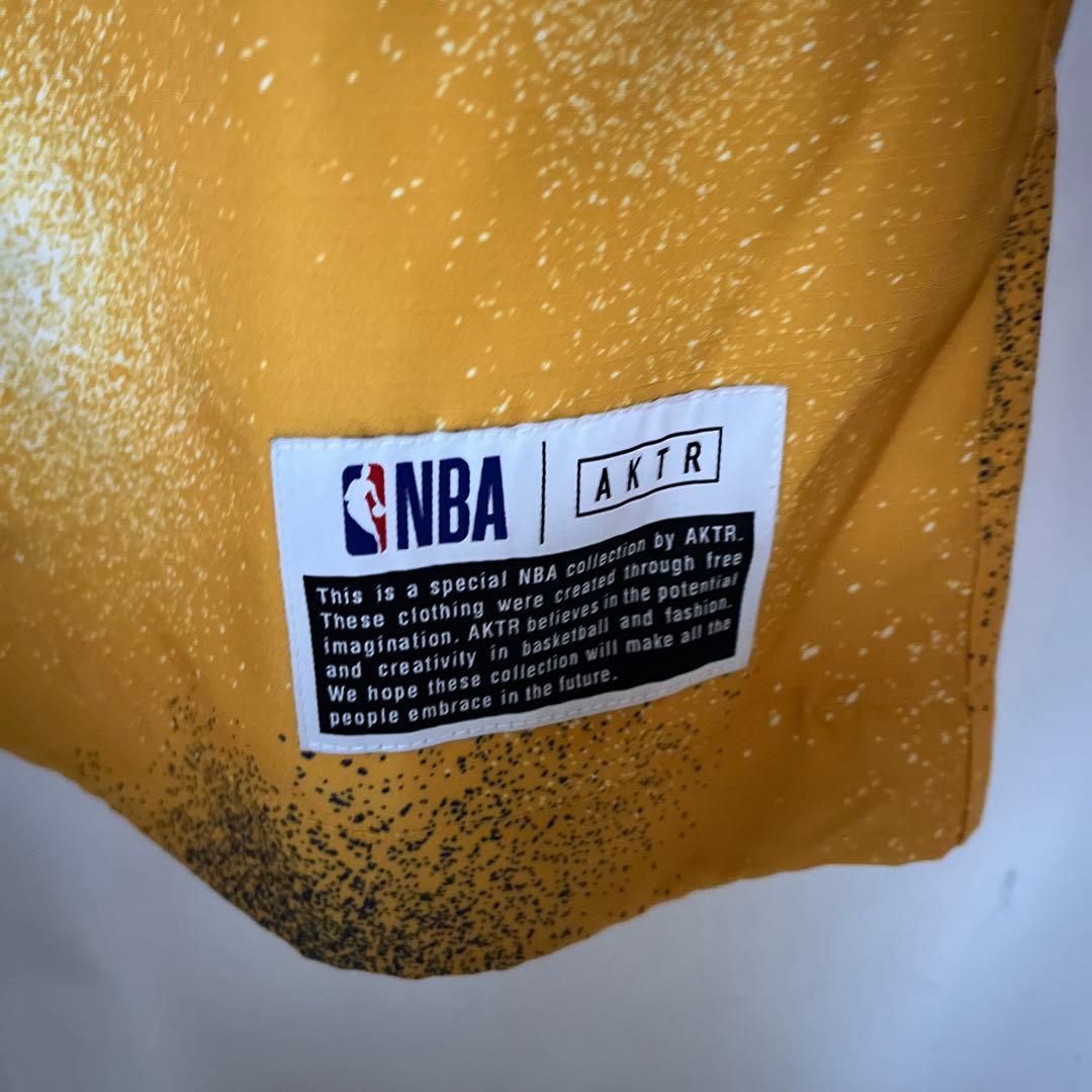 新品 NBA LAKERS × AKTR コーチジャケット イエローL