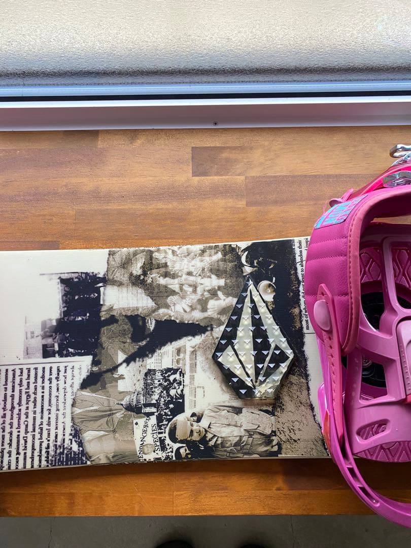 NITRO スノーボード ピンク ビンディング カバー付き 約145センチ