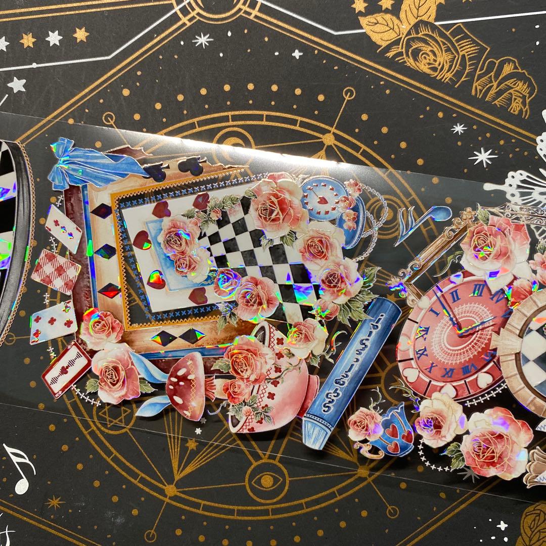 【9221】海外　中古巻　貝殻光マスキングテープ　アイリス　童話世界　残量多め