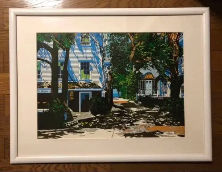 鈴木英人　額縁入りポスター