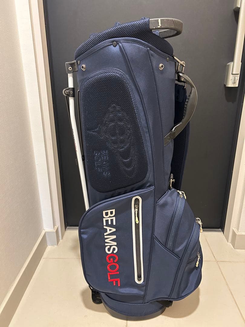 BEAMSGOLF キャディバッグとセルフスタンドバッグ(ネイビー)セット