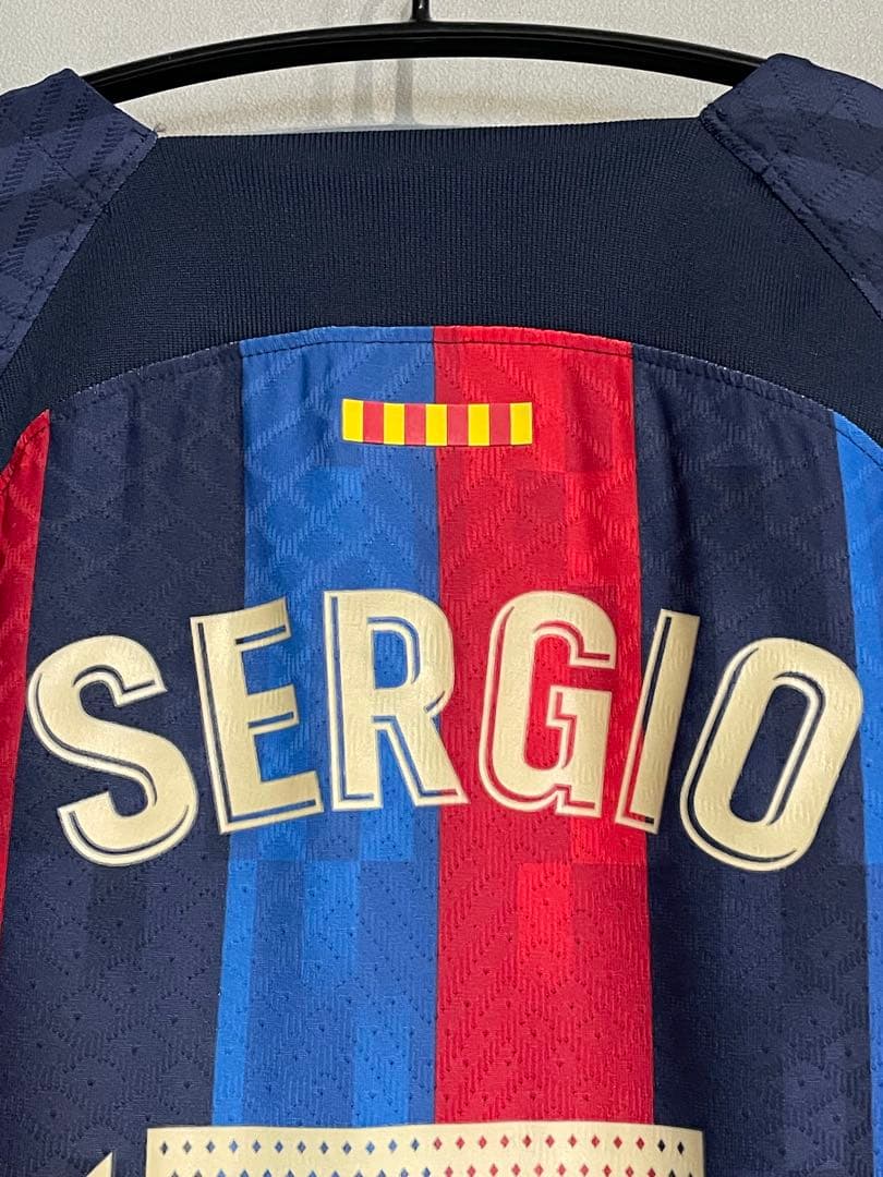【タグ付き正規】オーセンティック バルセロナ22-23 セルヒオ ブスケツ 5