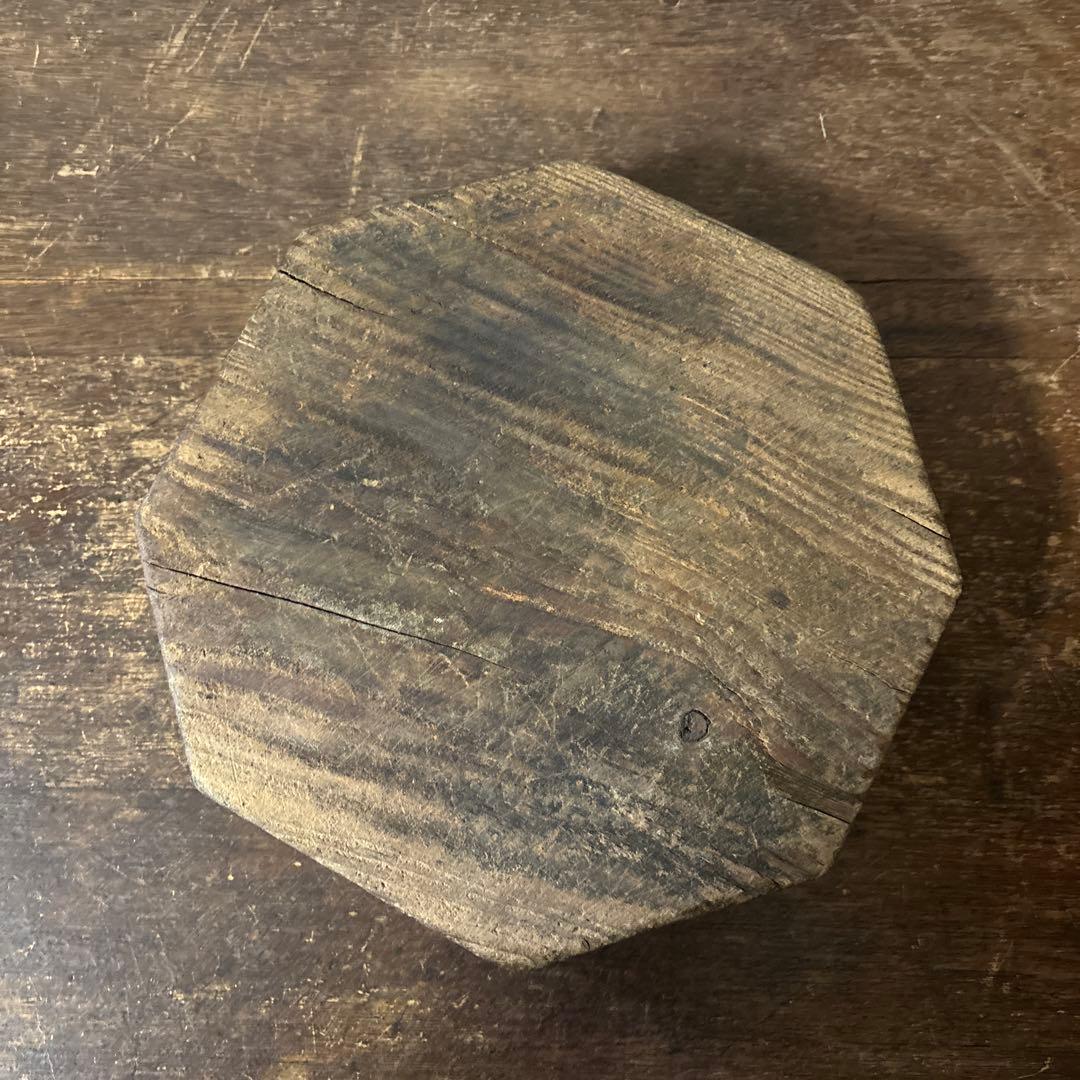 李朝木製灰皿　古民具　韓国古美術　花入　花器　和骨董　アンティーク　古道具