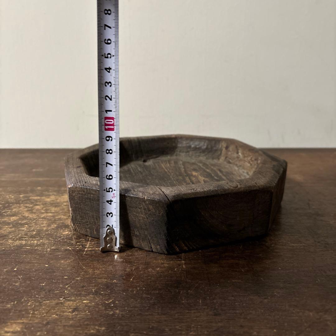 李朝木製灰皿　古民具　韓国古美術　花入　花器　和骨董　アンティーク　古道具