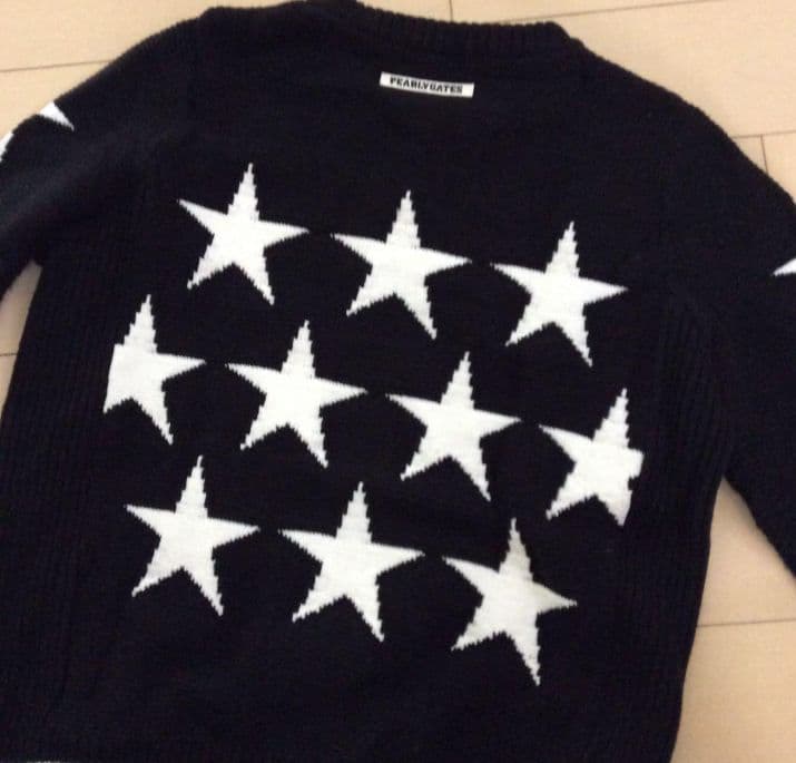 PEARLY GATES 星柄セーター Sサイズ スカートセーターセットアップ