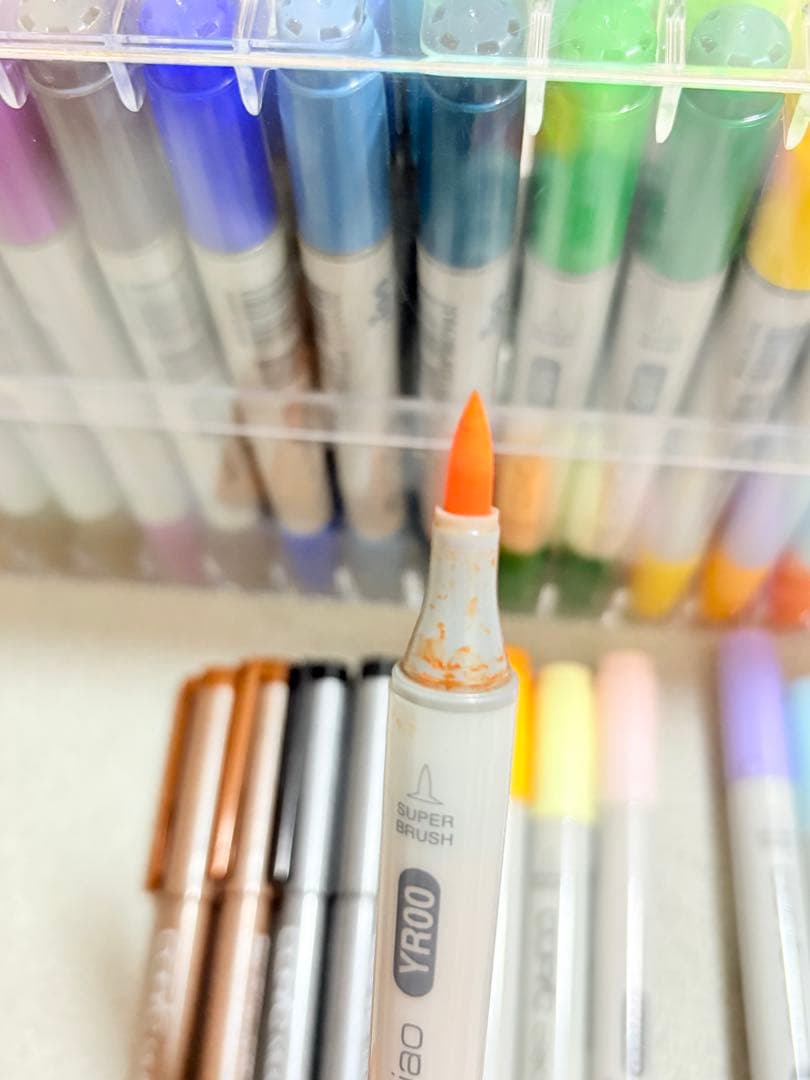 コピック72色+10色+マルチライナー4本