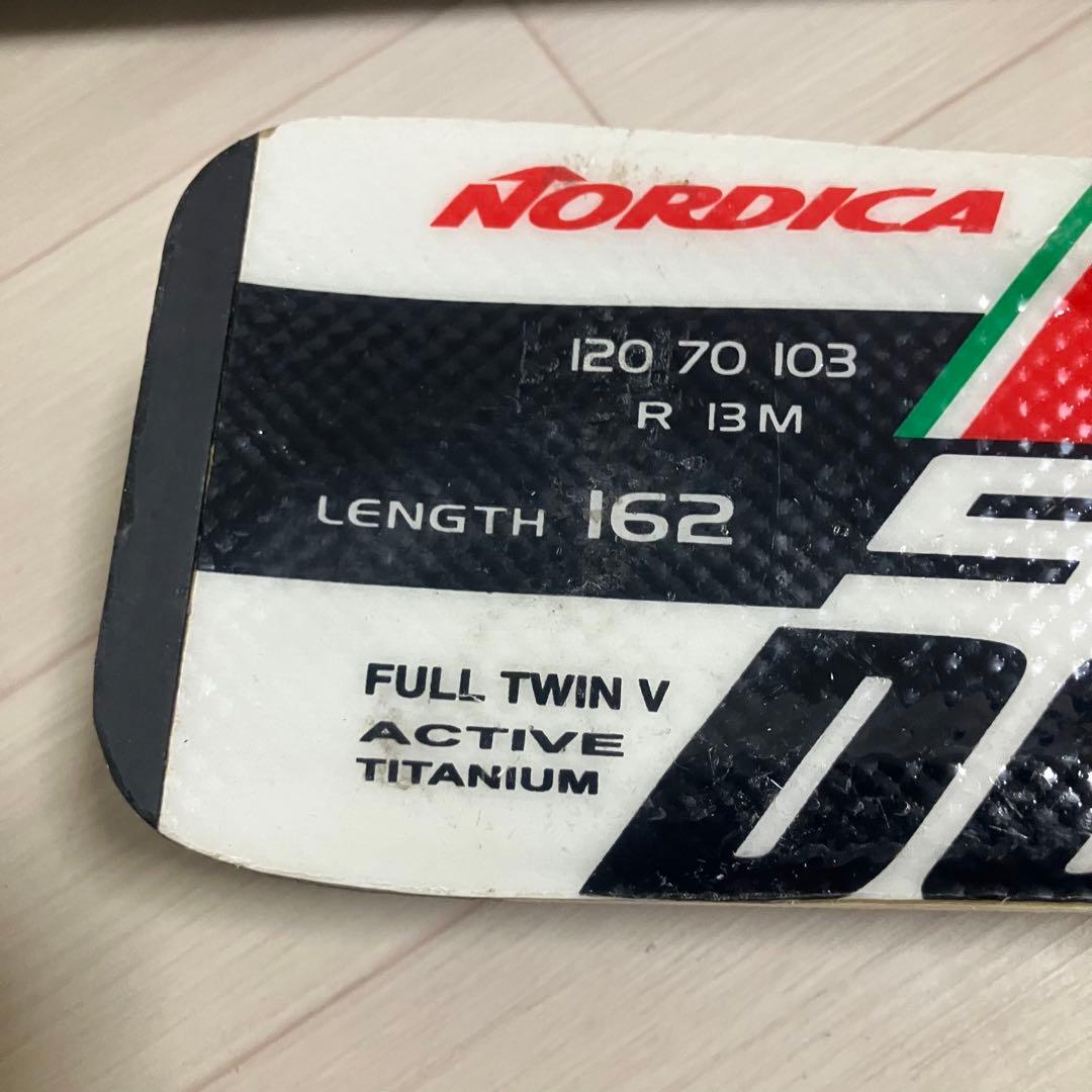 【良品】NORDICA SPITFIRE ノルディカ スキー162cmストック付