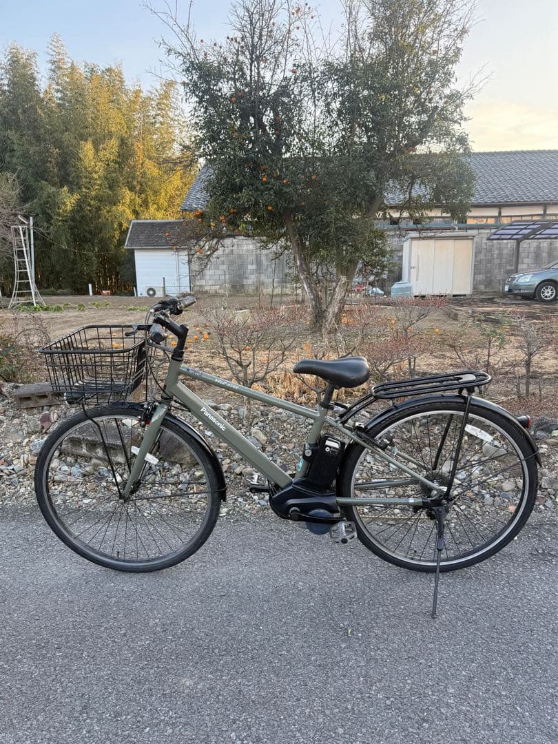 電動アシスト自転車 オリーブグリーン