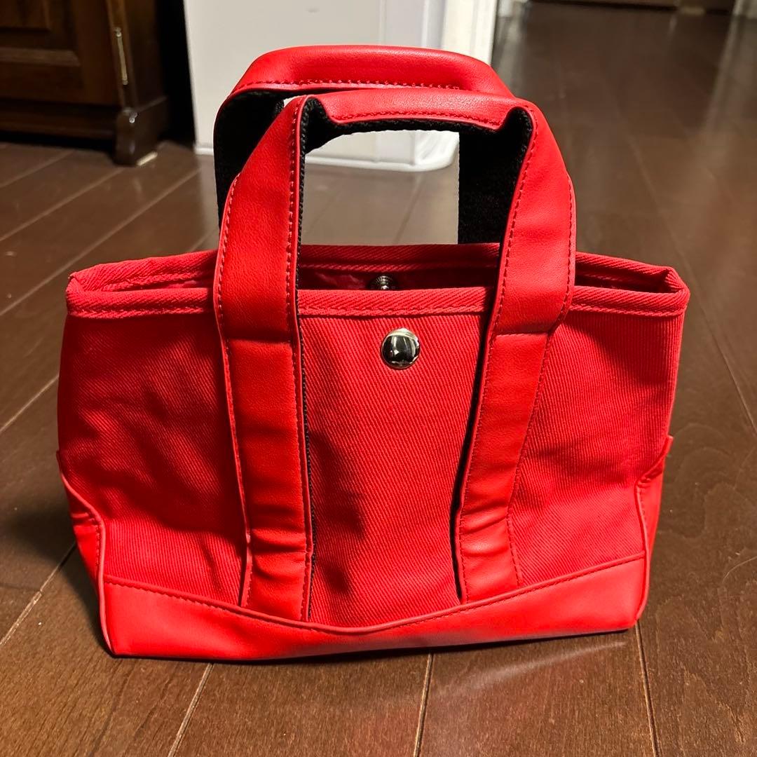 新品 PEARLY GATES GOLFカートバッグ ラビット刺繍　赤色