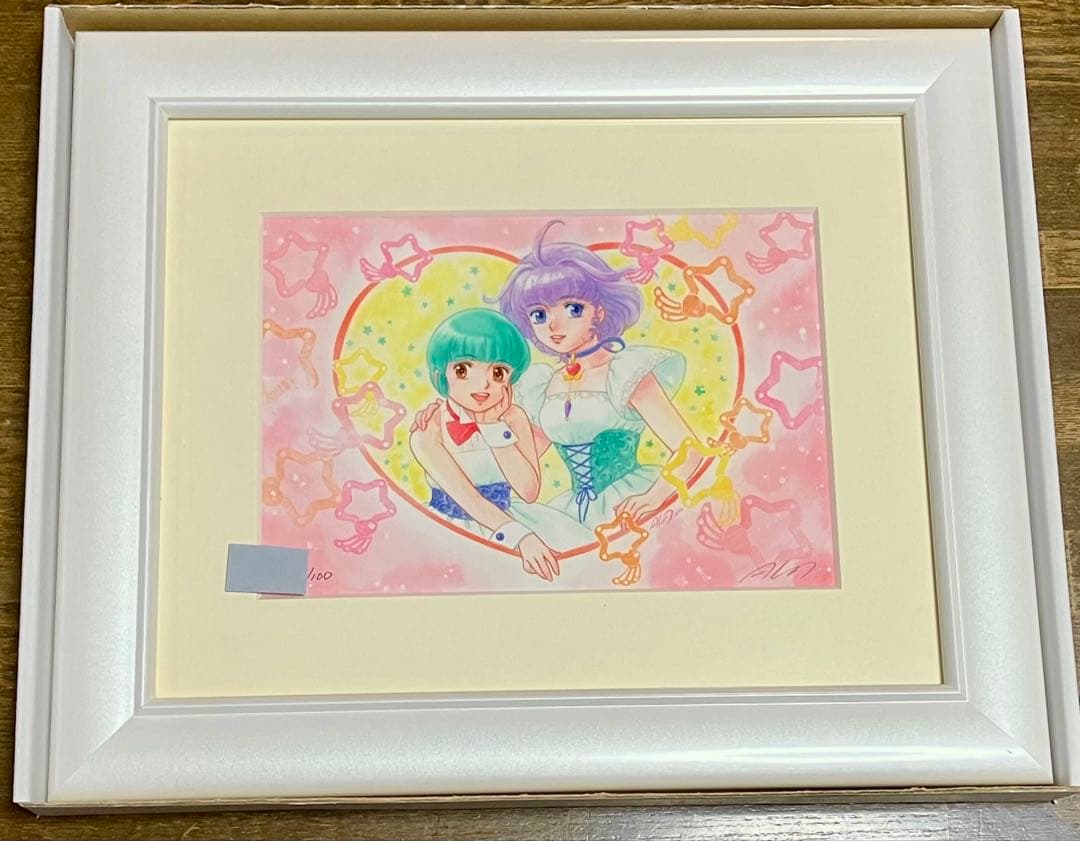高田明美　魔法の天使クリィミーマミ　直筆サイン入りミニ版画