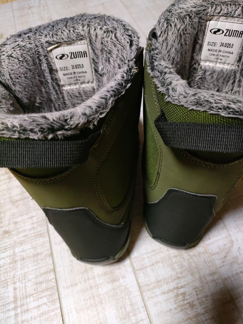 R　ZUMA オリーブグリーン スノーボードブーツ 24cm-25cm