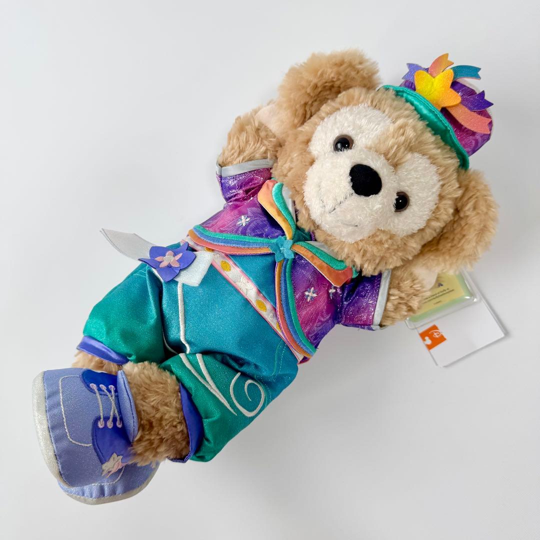 ダッフィー　ワイヤー　スケルトン入り　ポージーぬいぐるみ　香港ディズニー20周年