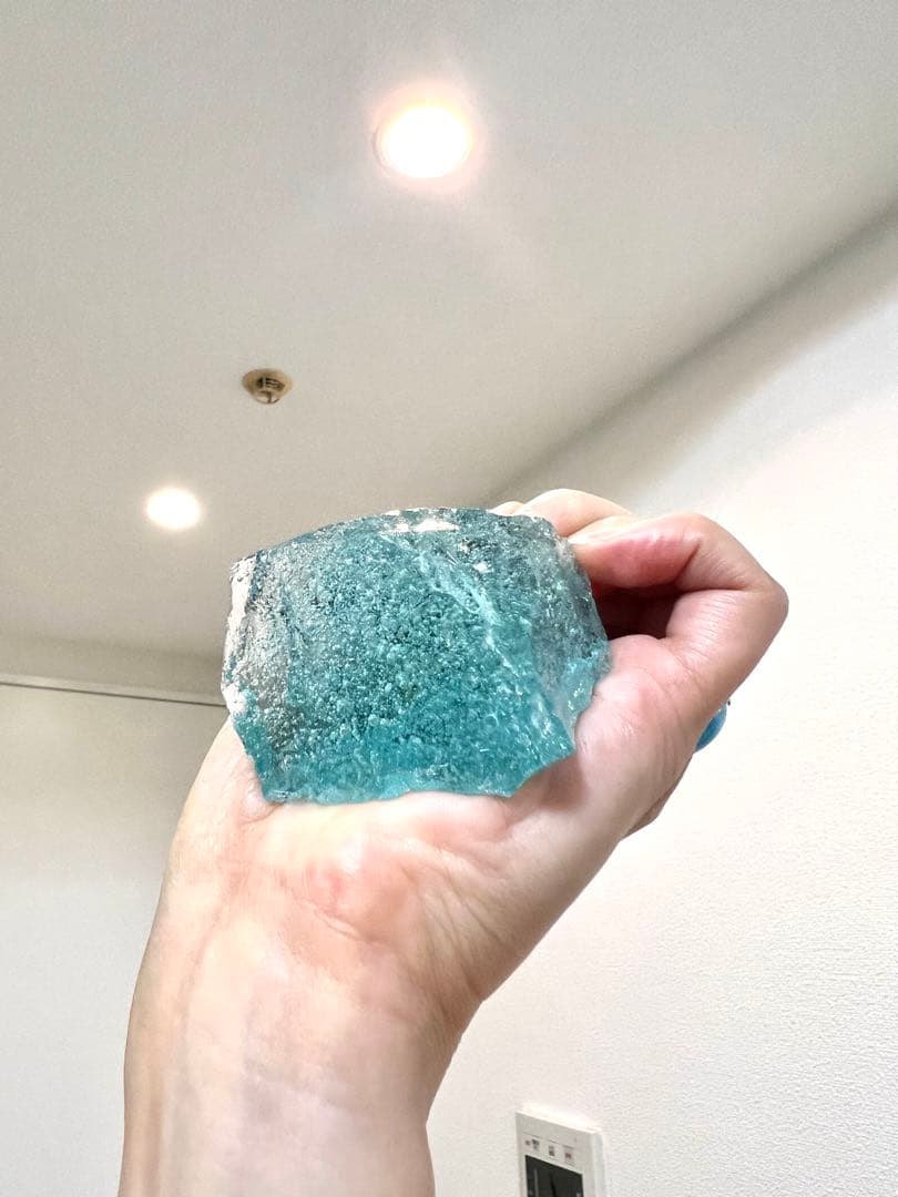 超希少美✨本物シエラネバダ産 アンダラクリスタル ✨海のアクアブルーシーフォーム