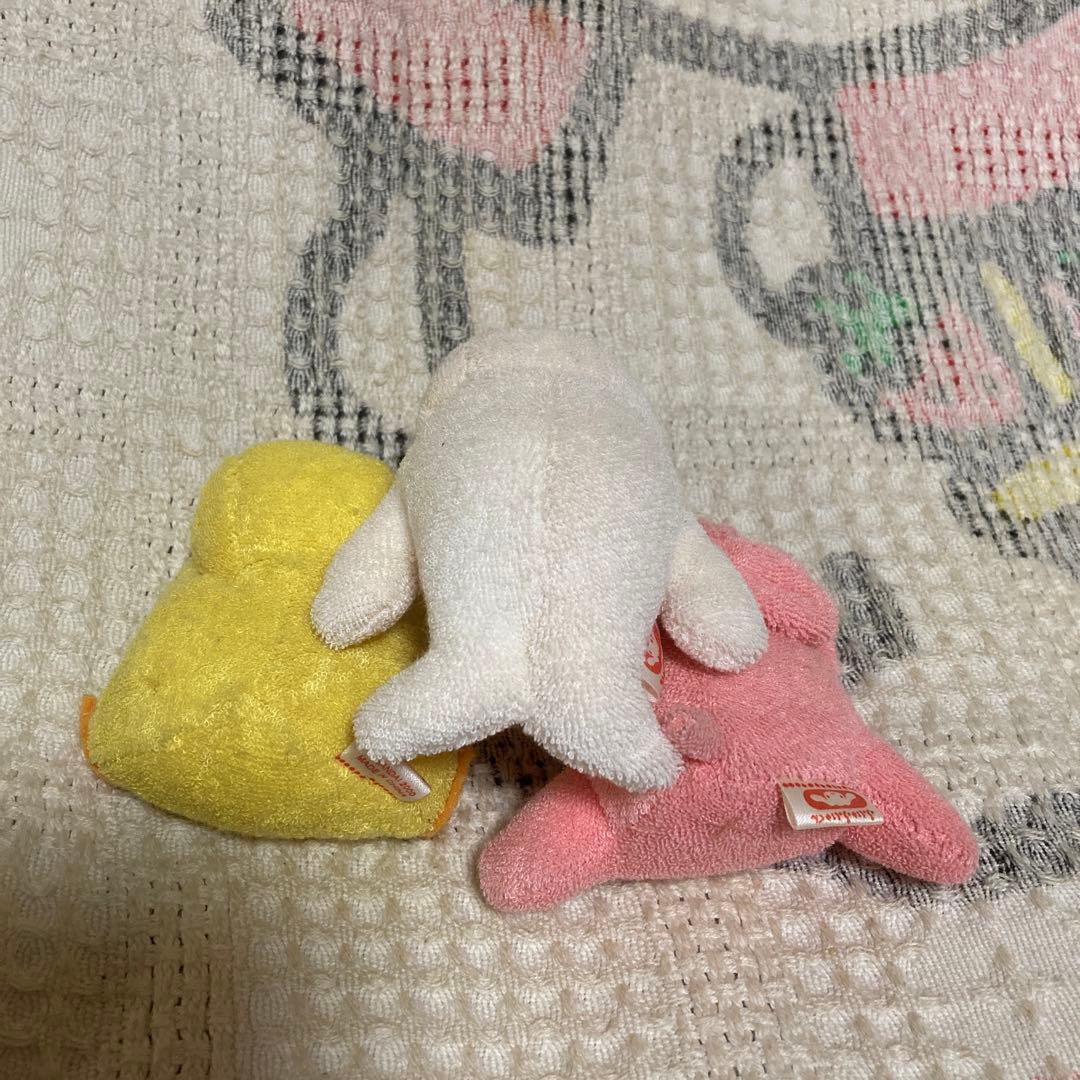 バンダイ　2000 ふわっこクラブ　ふにゅふにゅくん　ヒヨコ＆ブタ＆アザラシ