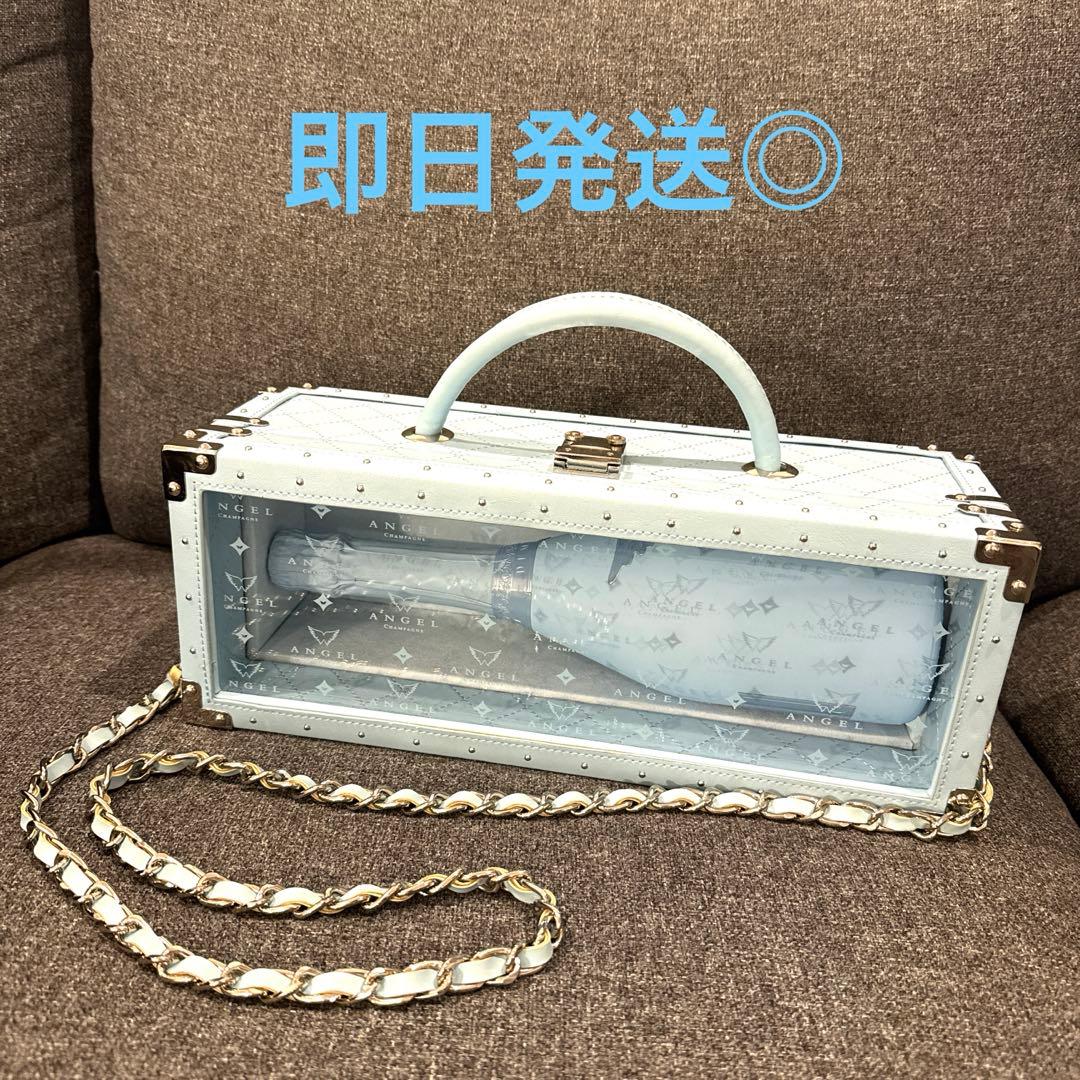 【新品】エンジェルシャンパン 水色 ケース&鍵付き
