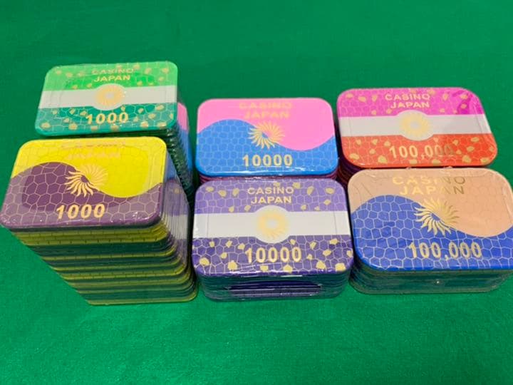 新品未開封 チップ　100,000(拾万) オレンジ×100枚セット プラーク