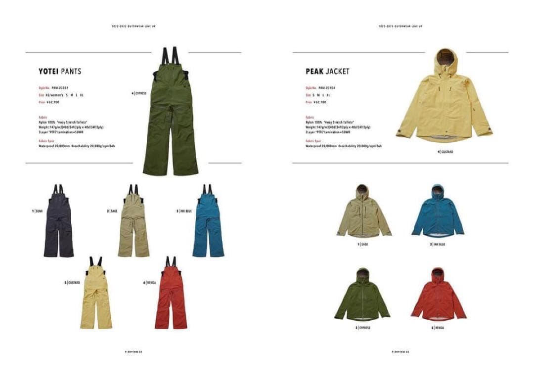 P.RHYTHM プリズム 23-24 上下スノーボード ウェア