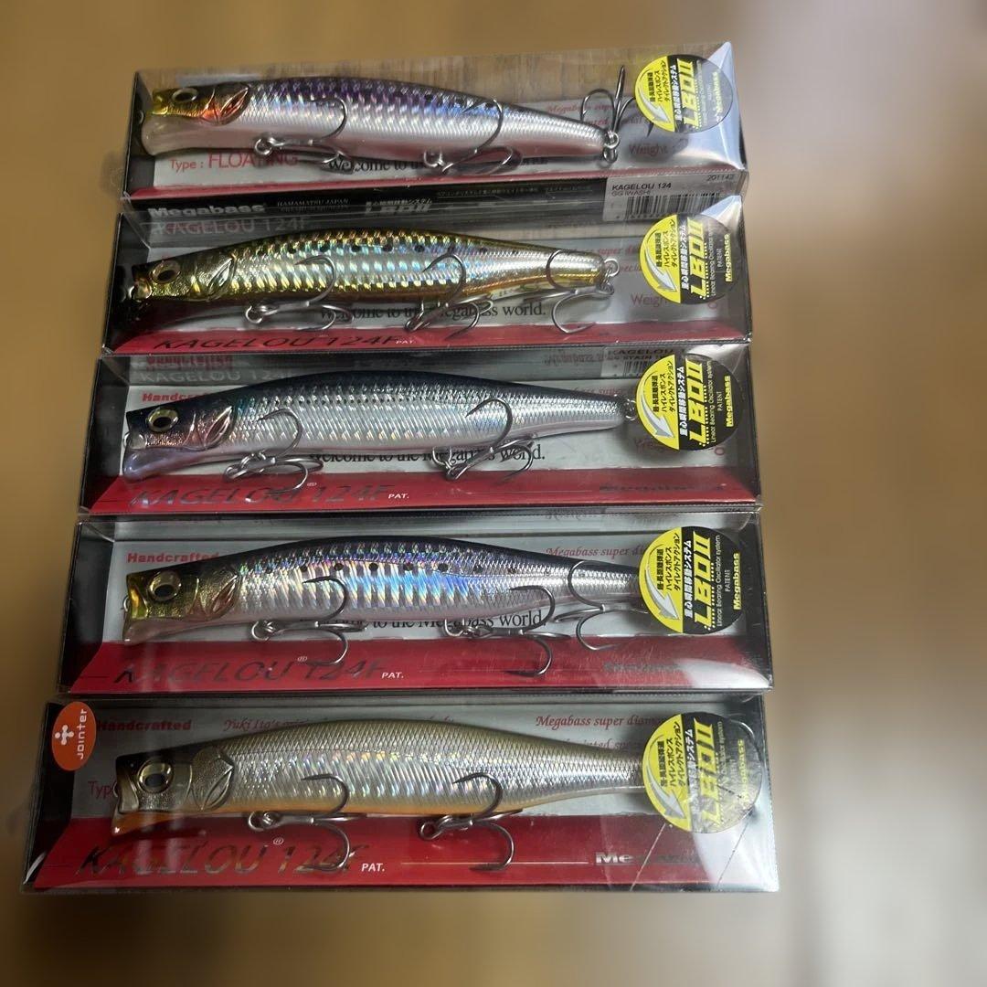 【新品】Megabass Kagelou メガバス カゲロウ 124F 5本①
