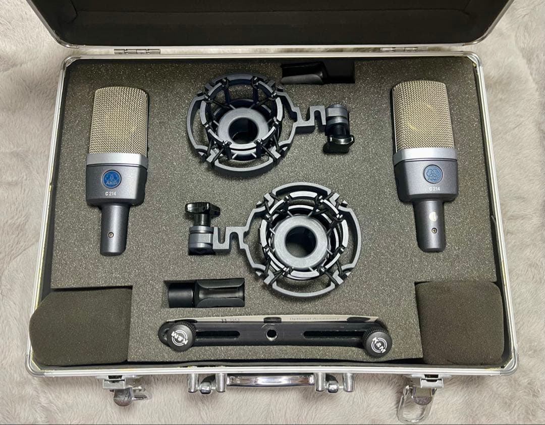 【高音質で万能】AKG C214 ステレオペア コンデンサーマイク マッチドペア