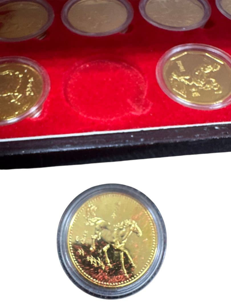 上海造幣廠 精製 十二生肖紀念章 12枚フルセット／1986〜1993年頃