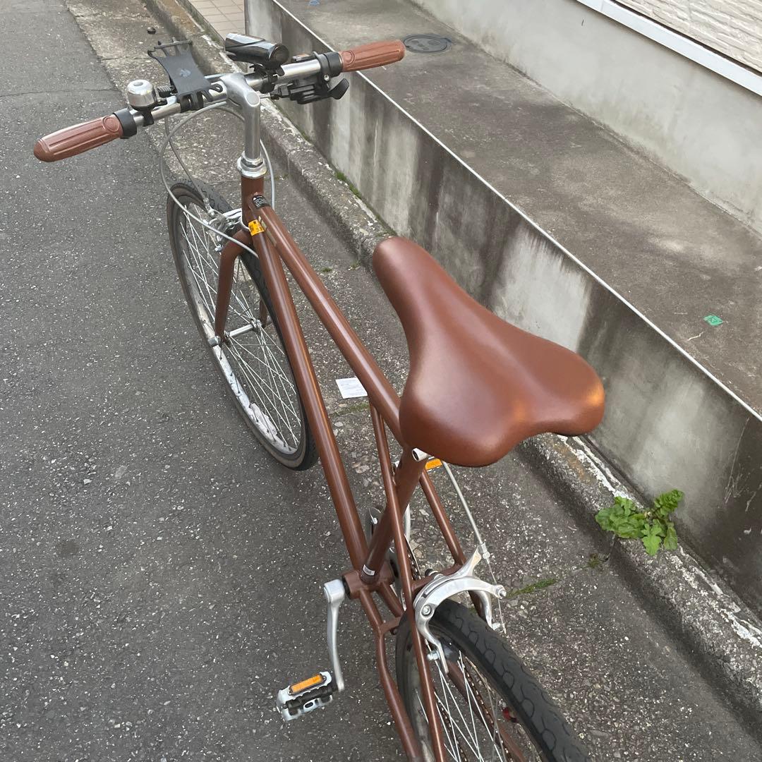 ブラウン クロスバイク スチールフレーム(引き取りのみ)