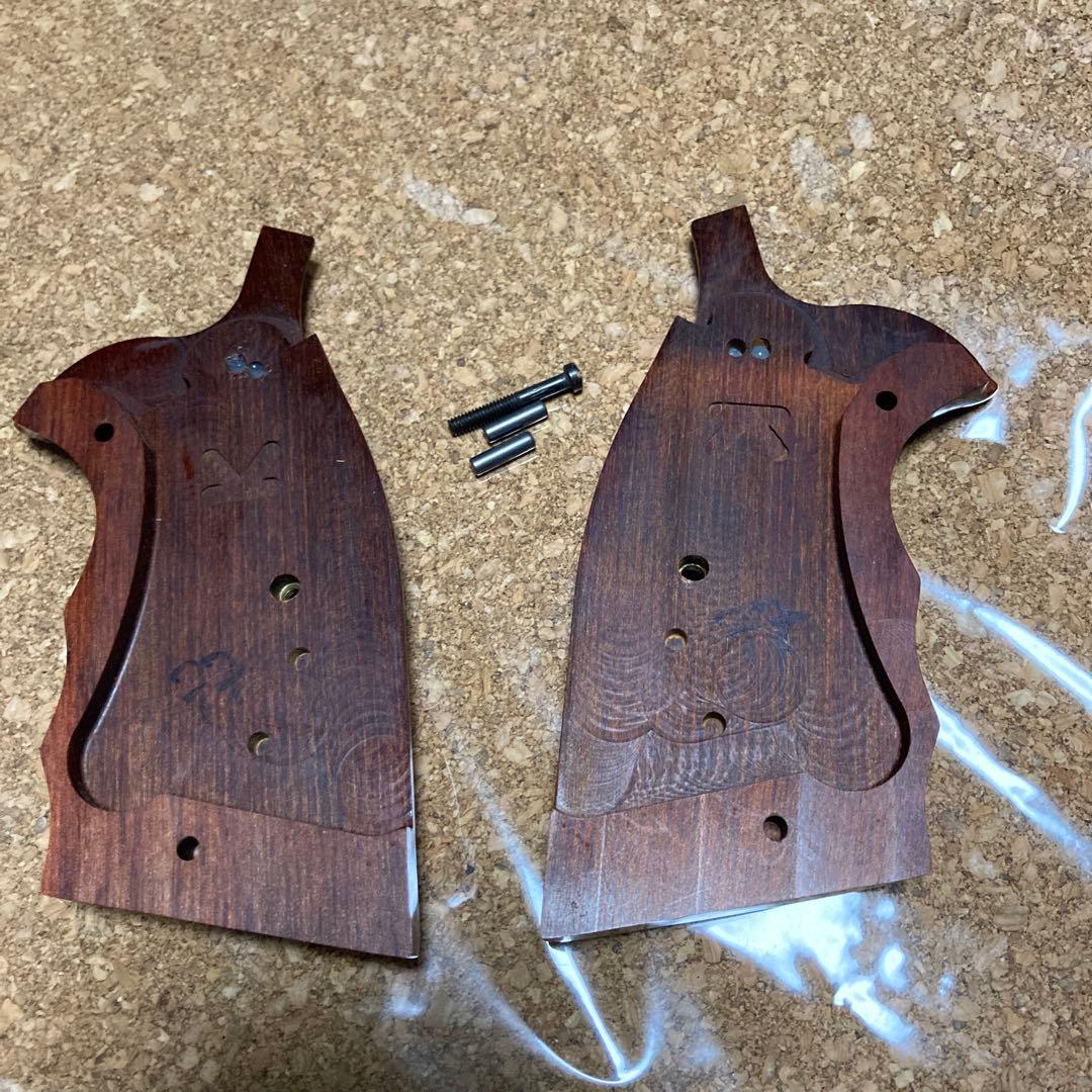 アルタモント　木製グリップ　S&W Kフレーム　スクエアバット　スムース