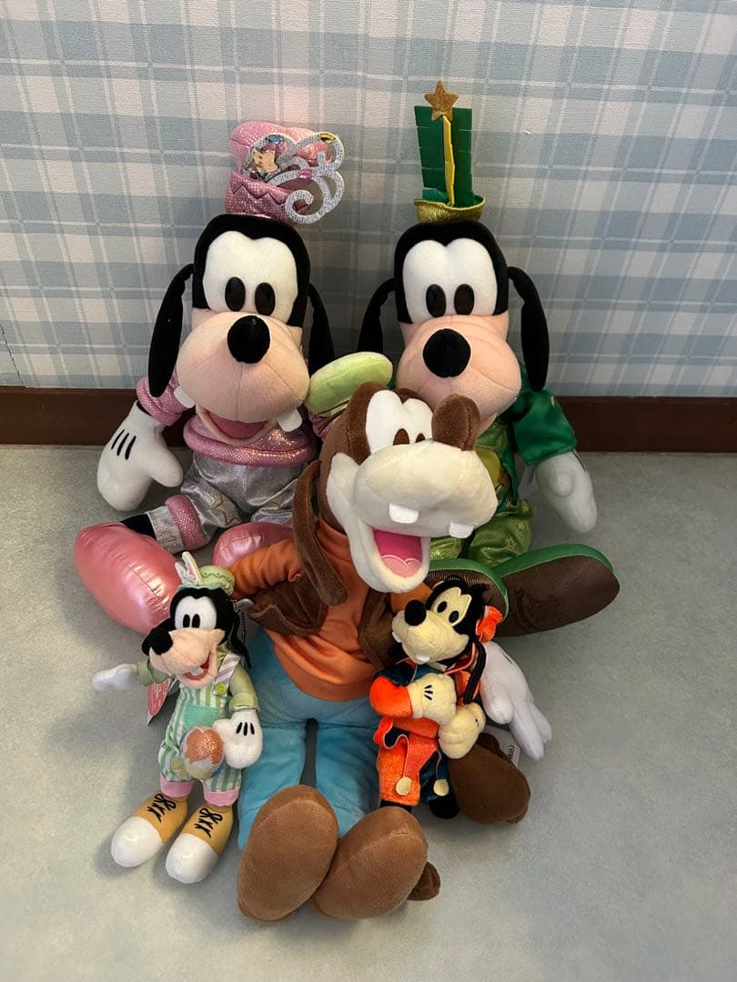 ディズニー　グーフィー ぬいぐるみ　マスコット　5個セット