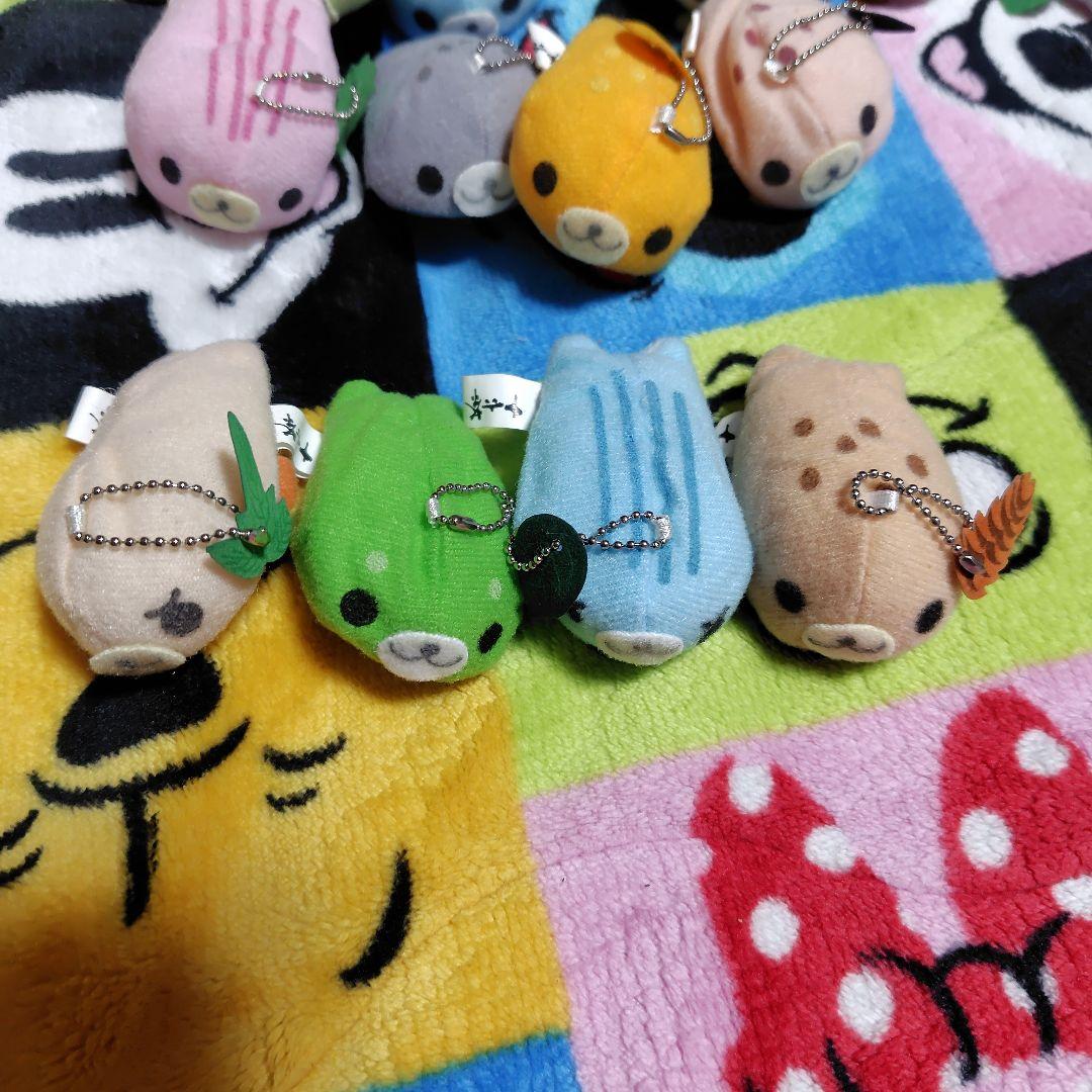 サンエックス　まめゴマ　十六茶　コラボ　ぬいぐるみキーホルダー　平成レトロ