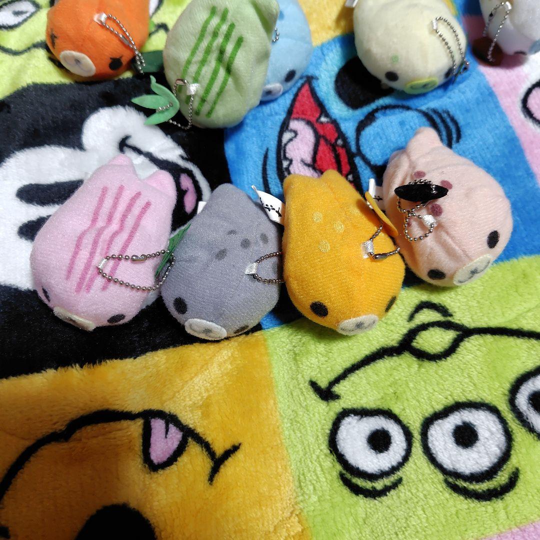 サンエックス　まめゴマ　十六茶　コラボ　ぬいぐるみキーホルダー　平成レトロ