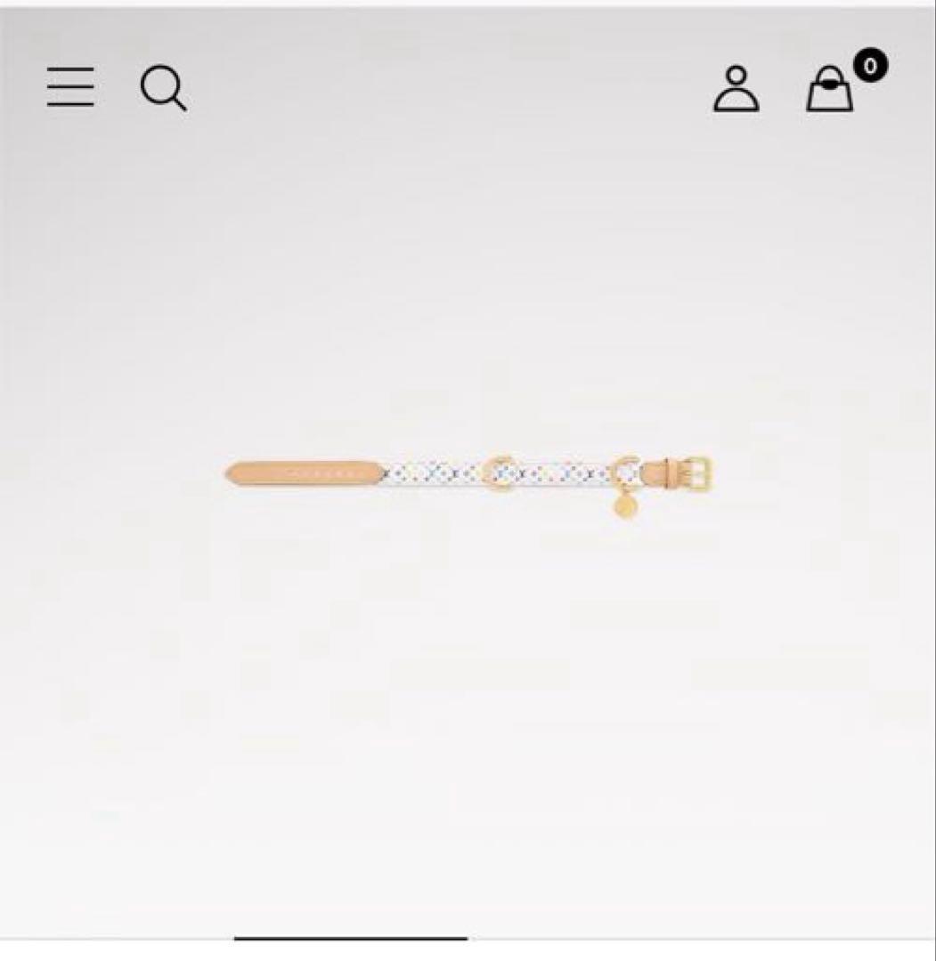 LOUIS VUITTON × MURAKAMI レザー犬用首輪