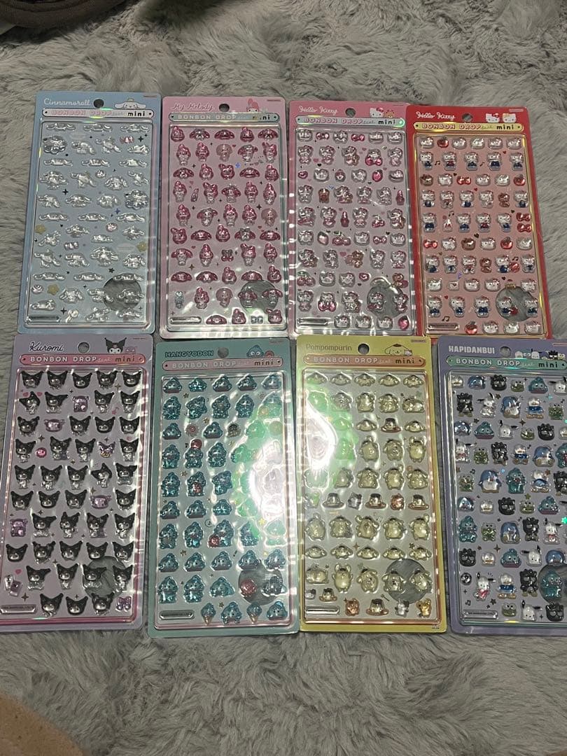 サンリオ ボンボンドロップシールmini コンプリート 正規品