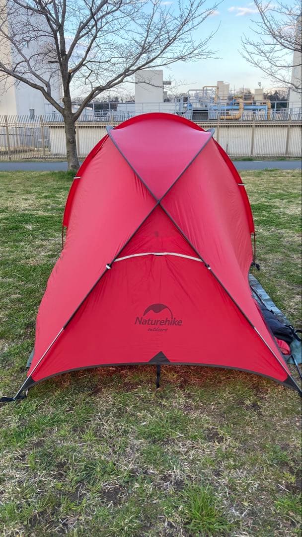 Naturehike hiby3 赤 ドーム型キャンプテント