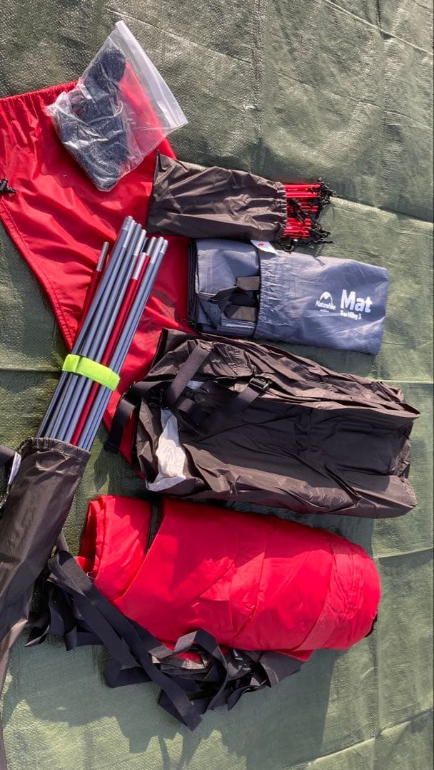 Naturehike hiby3 赤 ドーム型キャンプテント