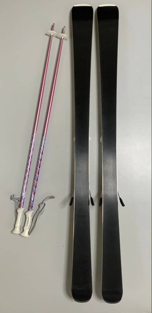 カービングスキー 4点セット　KAZAMA 板152cm／靴23.5cm