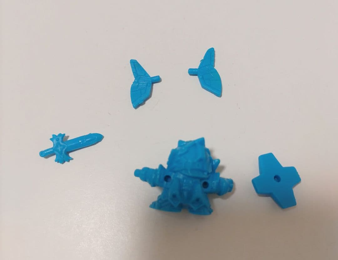 ガン消し　SDガンダム 元祖シリーズ　フルアーマーナイトガンダム　青