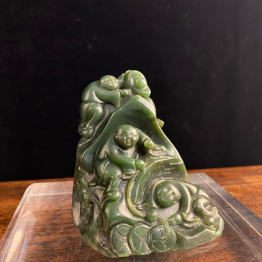 碧玉山子 中国古美術