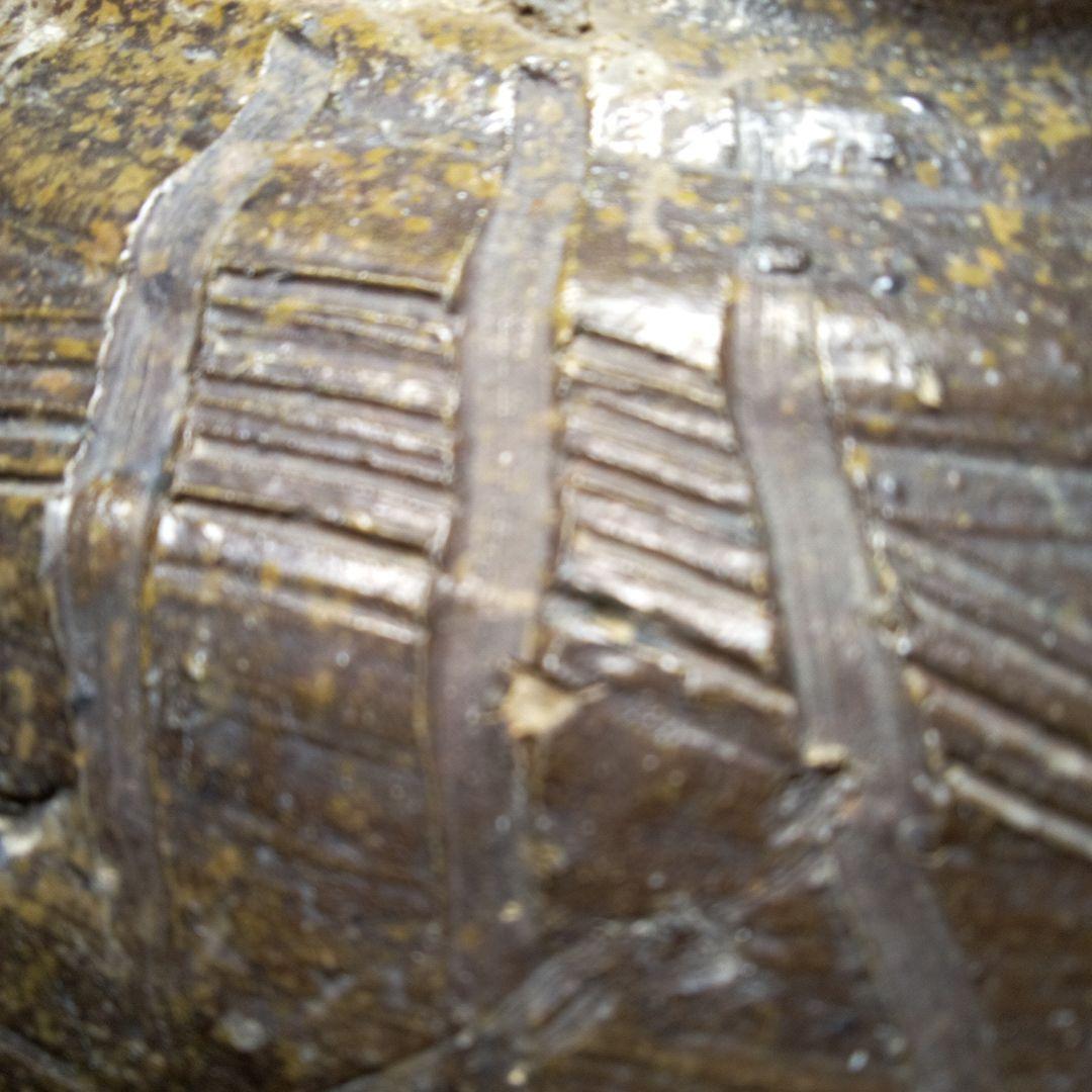 古備前室町時代波状紋茶壺