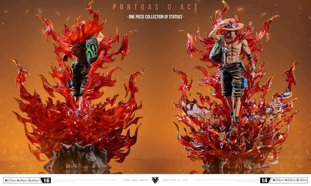 ONE PIECE ポートガス·D·エース 1/6 彫刻フィギュア 海外限定