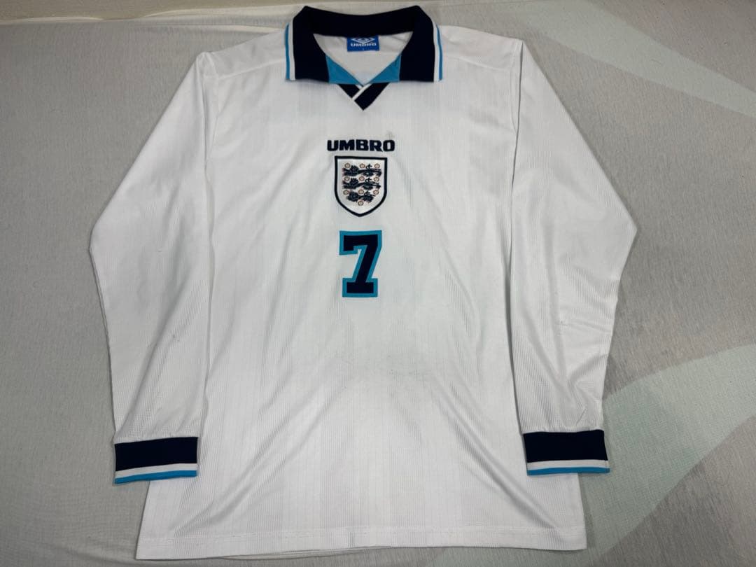 アンブロ　95 イングランド代表　ユニフォーム　#7 ベッカム　L 長袖