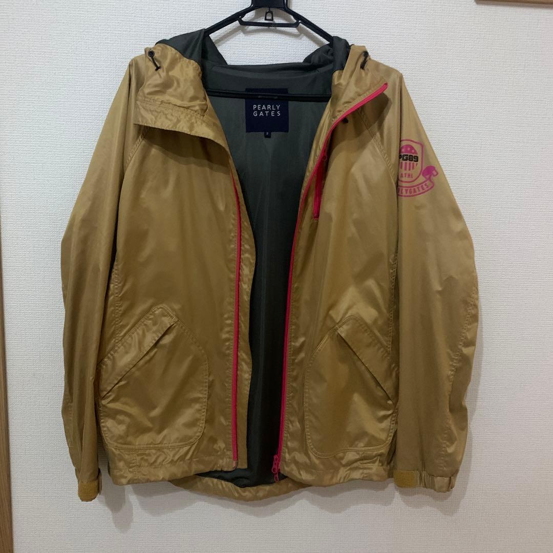 PEARLY GATES フード付きタフレックスジャケット ベージュ