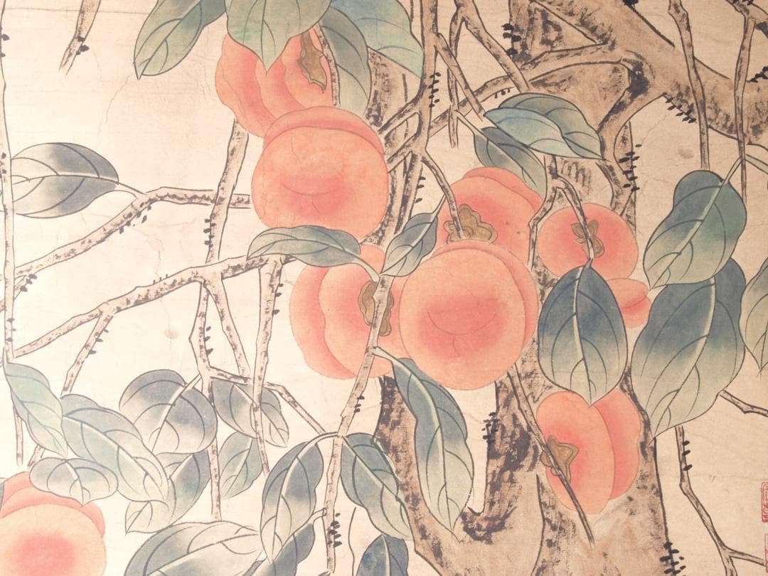 【骨董掛け軸 中国五代荆浩　 肉筆保證 　掛け軸　古美術 AK948A12-3