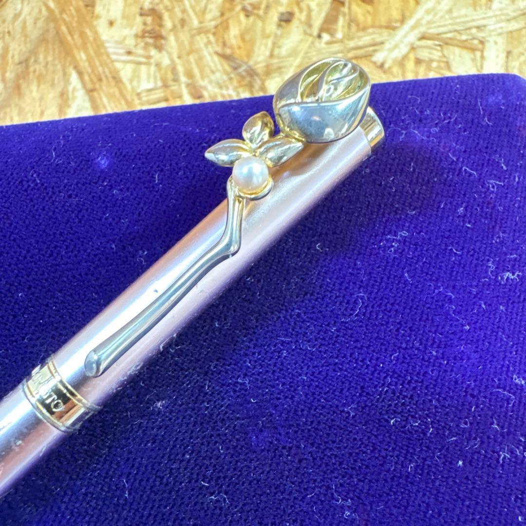 ミキモト パール付きボールペン バラ クリスマス限定