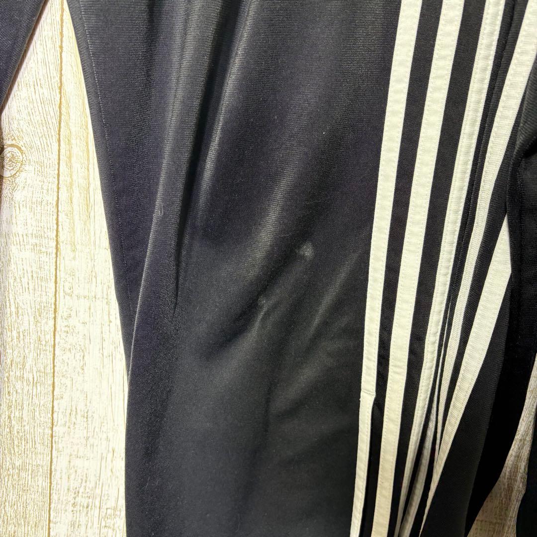 アディダス レアルマドリード 刺繍ロゴ トラックジャケット セットアップ　黒　L