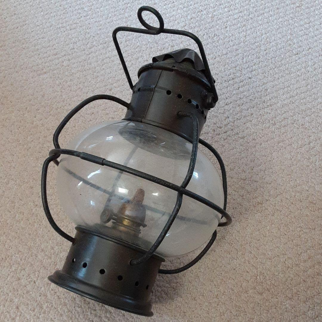 古い豪州船舶用オイルランプ/真鍮全天候マリーン灯油ランタン銘板メルボルン海洋博