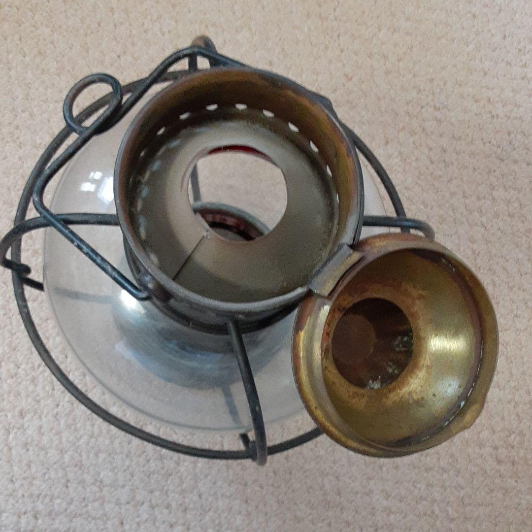 古い豪州船舶用オイルランプ/真鍮全天候マリーン灯油ランタン銘板メルボルン海洋博