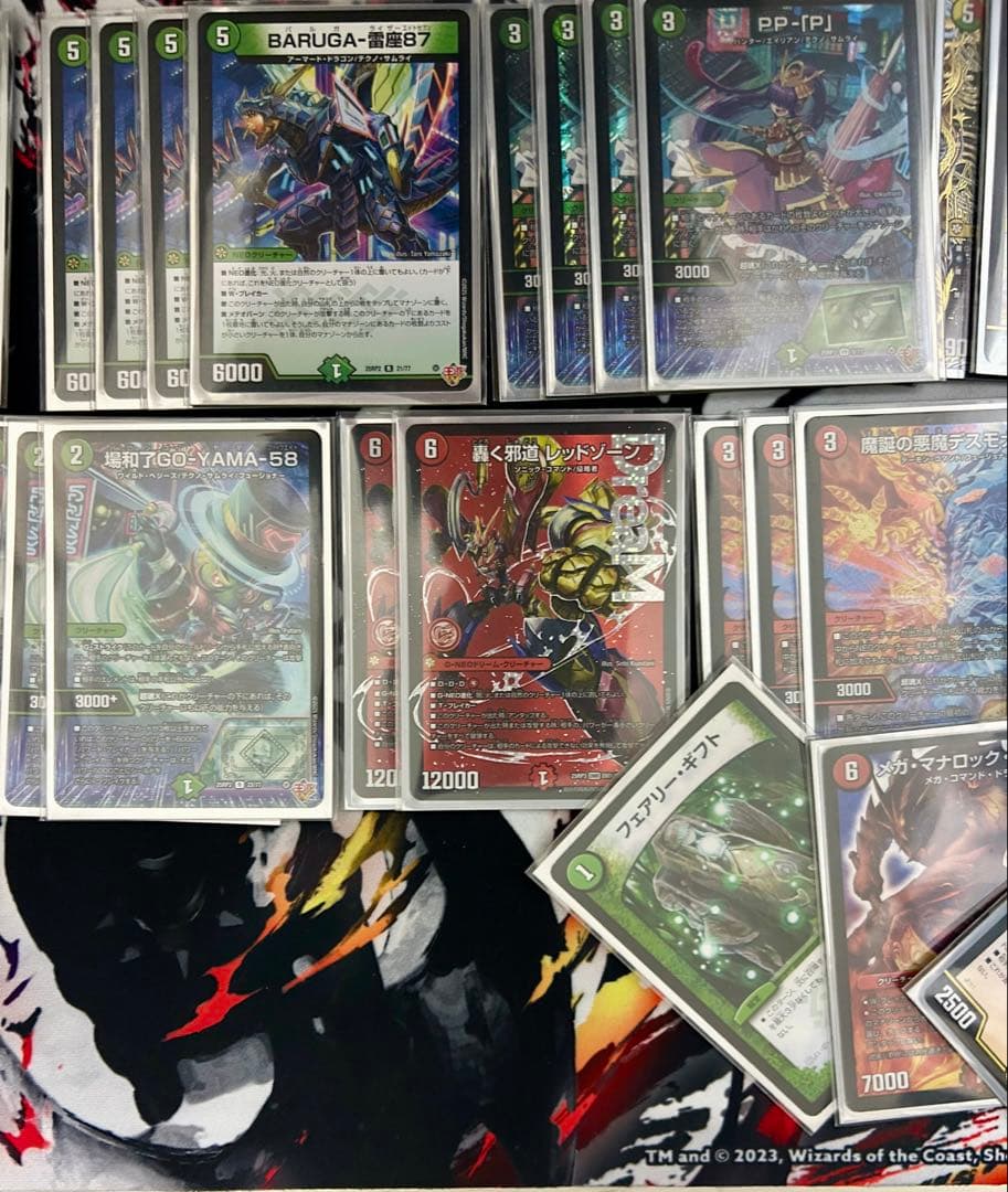 デュエルマスターズ リースサムライ デッキ CS入賞構築 二重スリーブ付き