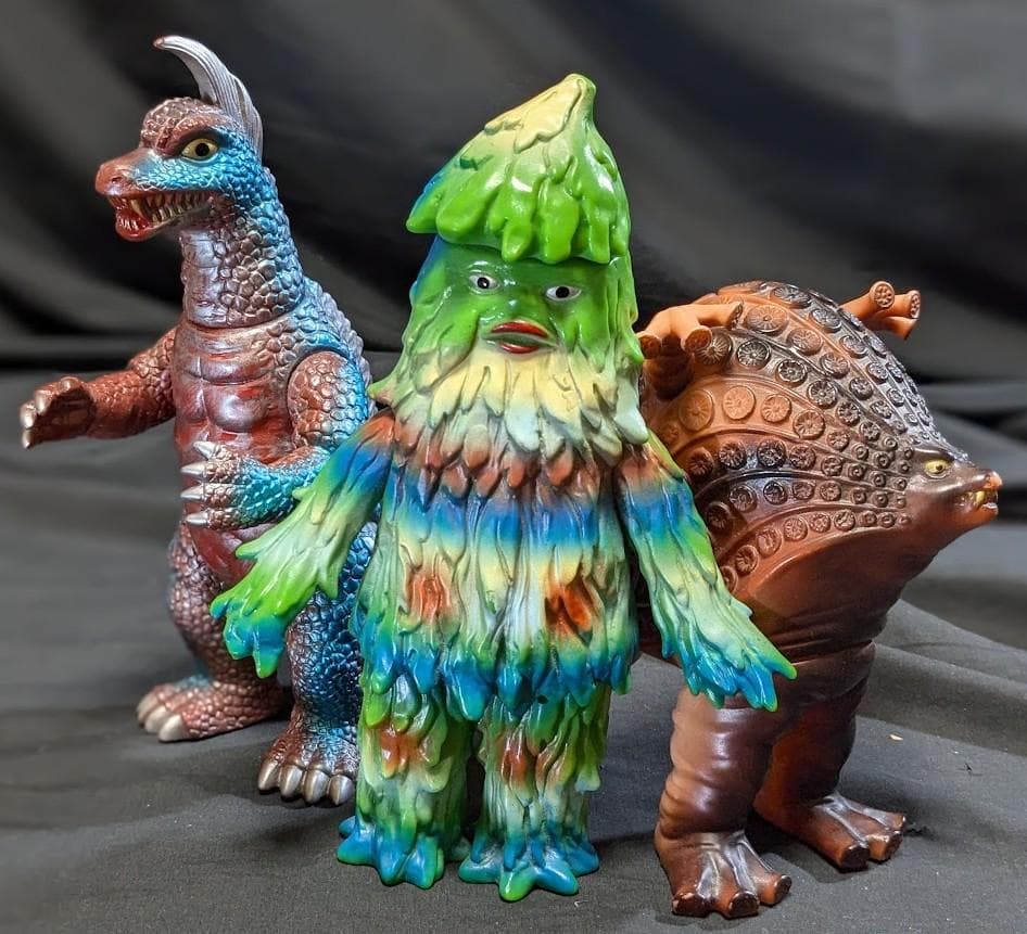 タッコング＆ザザーン＆アーストロン　帰マン怪獣（ブルマァク復刻）ソフビ３体セット