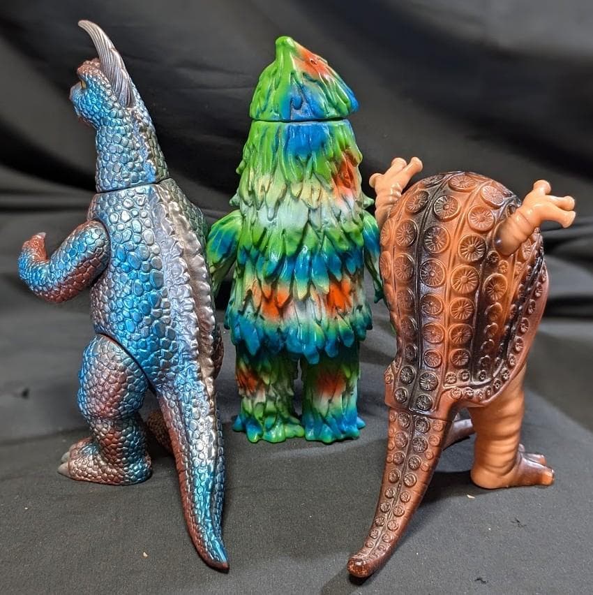 タッコング＆ザザーン＆アーストロン　帰マン怪獣（ブルマァク復刻）ソフビ３体セット