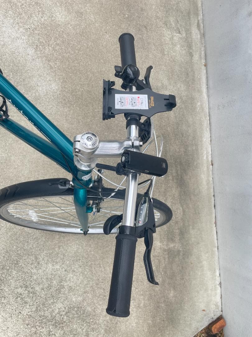 ★購入後２年クロスバイク　一部アルミ製軽いフレーム 8多段ギア OSCサイクル製