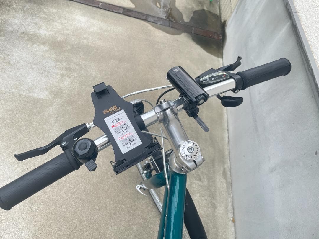 ★購入後２年クロスバイク　一部アルミ製軽いフレーム 8多段ギア OSCサイクル製